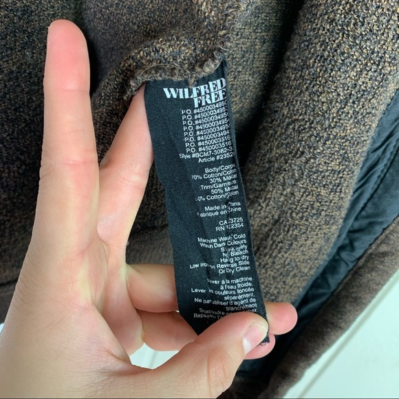 Aritzia Wilfred Free Rousseau Zip Up Sweater XXS - Picture 9 of 9